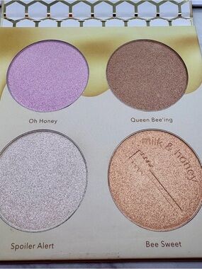 Beauty Bakerie Milk & Honey Highlighter Palette - Cream & Gold Accents